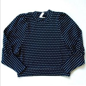 Madewell Puff Sleeve Mockneck Top NWT Size Large